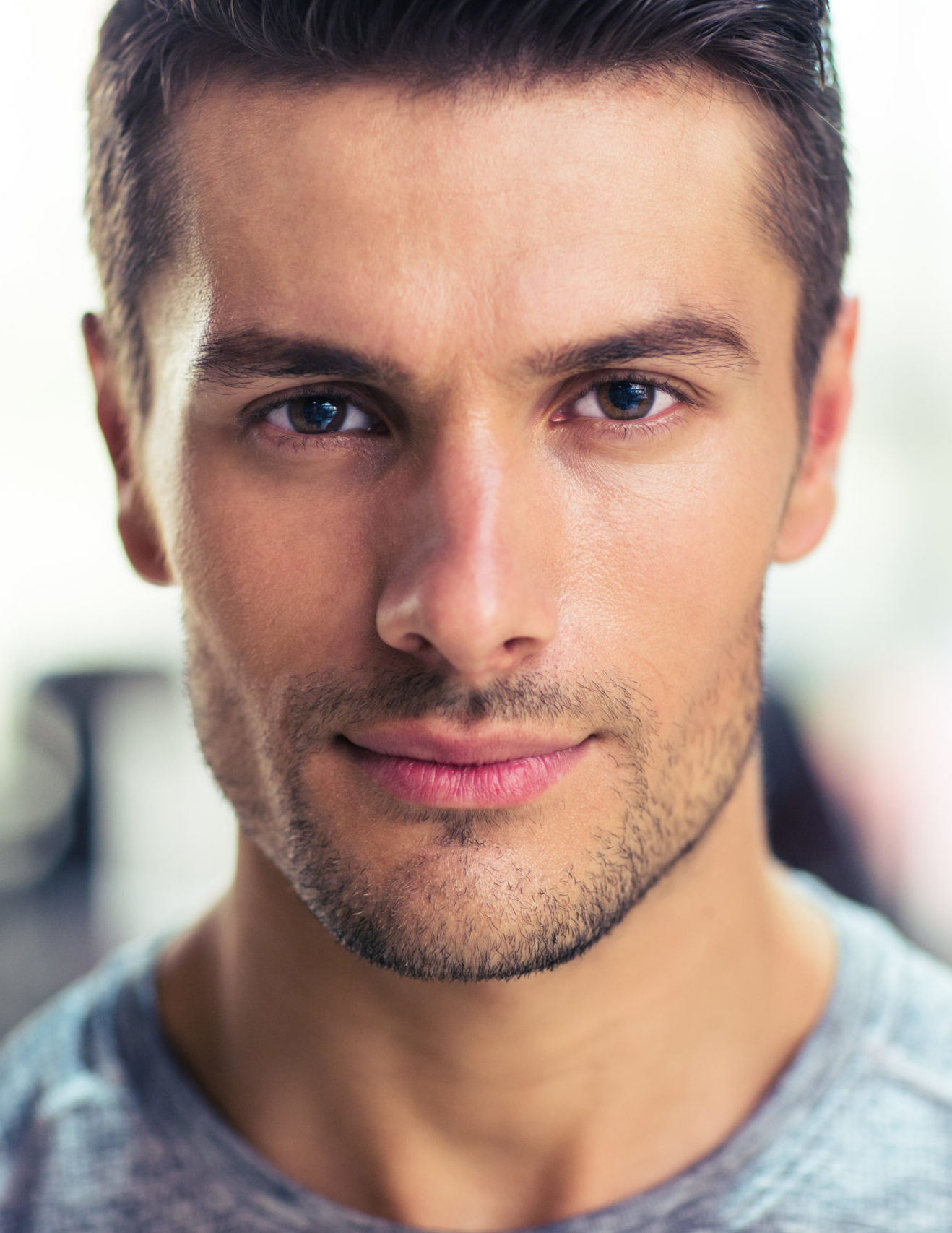 beautiful young man face