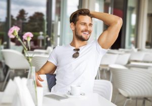 man in the restaurant