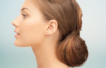 woman right face profile