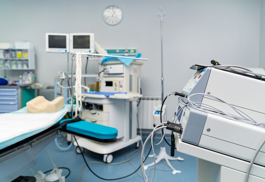 anesthesia in operating room for plastic surgery