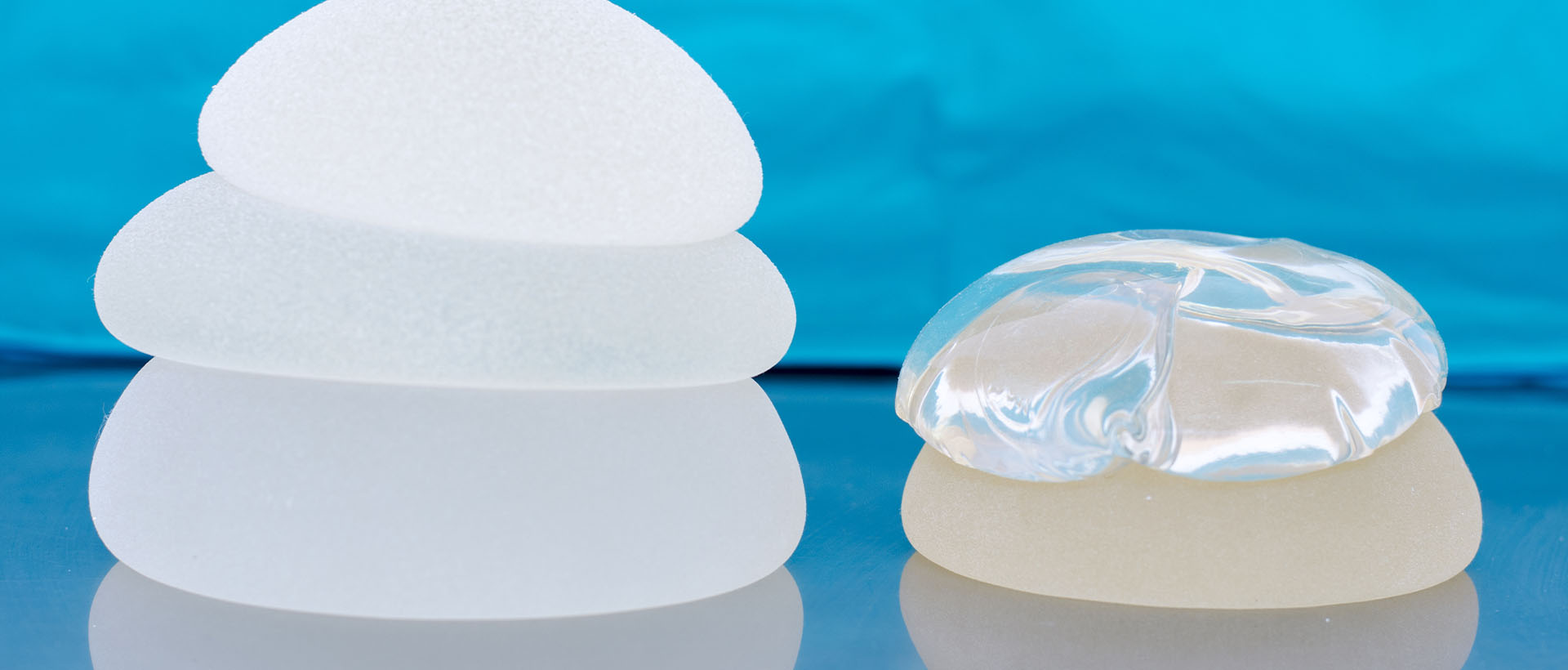 Silicone breast implant for breast augmentation