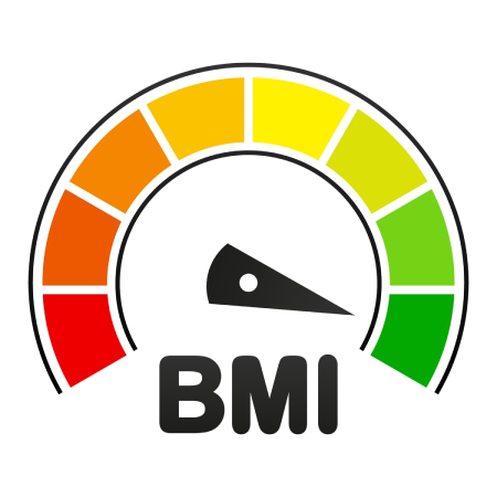 BMI scale illustrating